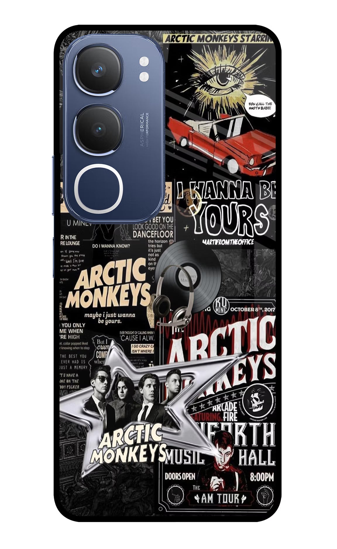 Arctic Monkeys Vivo Y29 5G Glass Case Back Cover by Casekaro