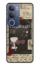 I am just a girl Vivo Y29 5G Glass Case