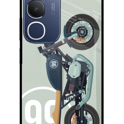 Classic Cafe Racer 99 Vivo Y29 5G Glass Case
