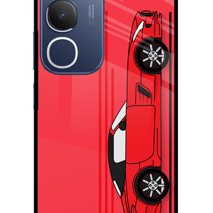 Red Velocity Vivo Y29 5G Glass Case