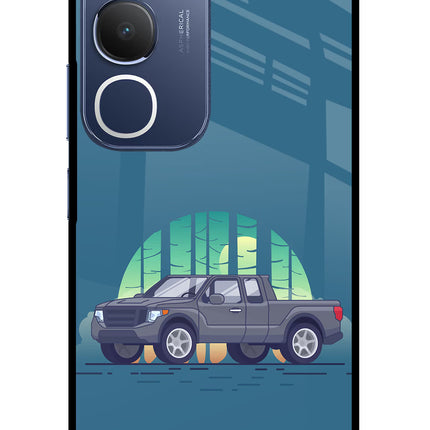 Retro Garage Vibe Vivo Y29 5G Glass Case