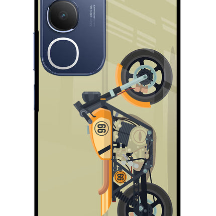 Vertical Speedster Vivo Y29 5G Glass Case