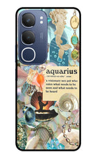 Aquarius Zodiac Vivo Y29 5G Glass Case