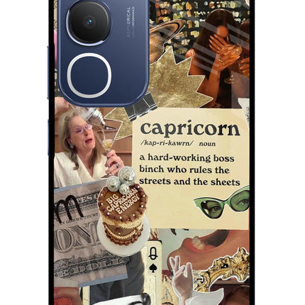 Capricorn Zodiac Vivo Y29 5G Glass Case