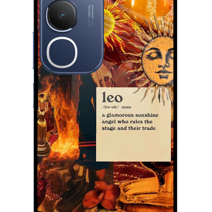 Leo Zodiac Vivo Y29 5G Glass Case