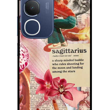 Sagittarius Zodiac Vivo Y29 5G Glass Case