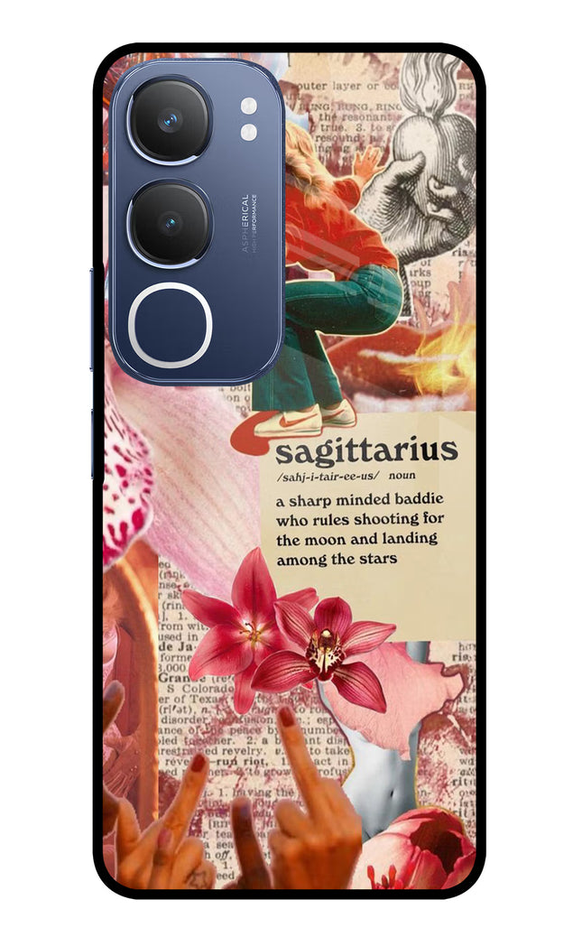 Sagittarius Zodiac Vivo Y29 5G Glass Case