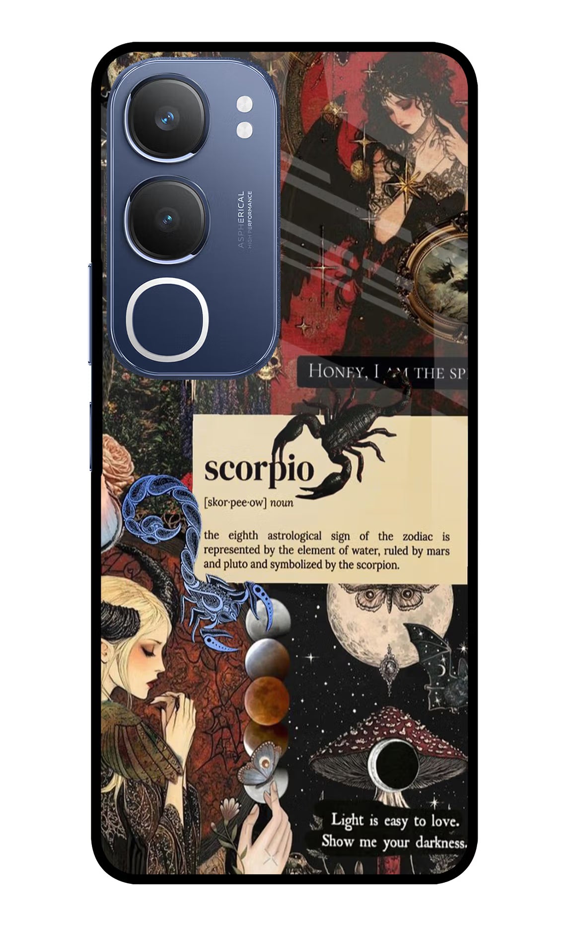 Scorpio Zodiac Vivo Y29 5G Glass Case
