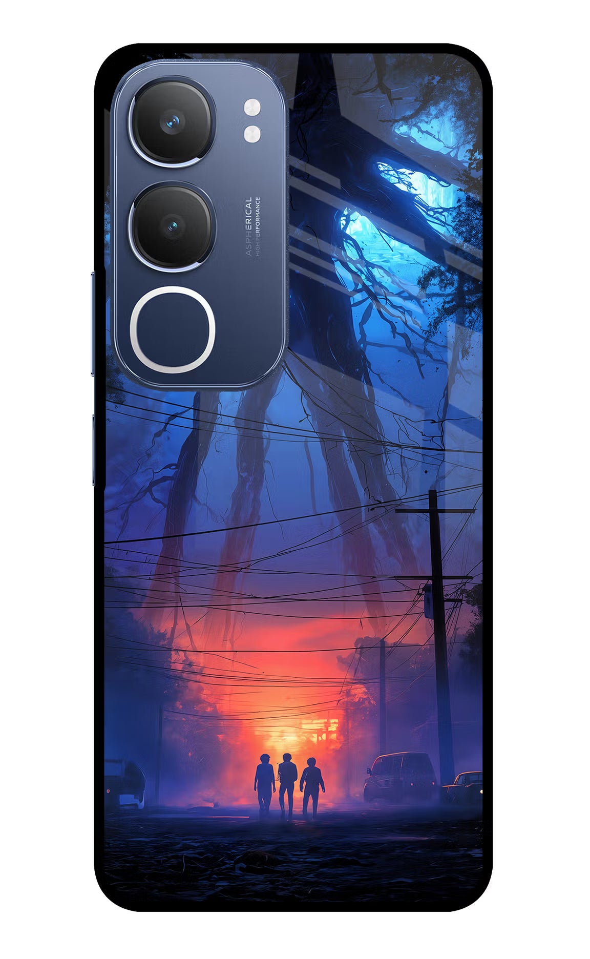 Ordinary Things Shadow Vivo Y29 5G Glass Case Back Cover by Casekaro