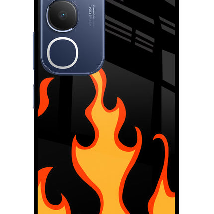 Fired Up – Black Vivo Y29 5G Glass Case