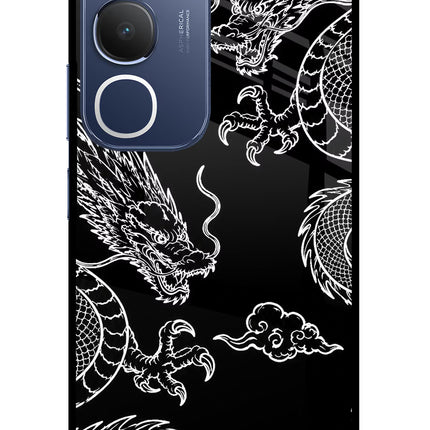 Twin Dragons Vivo Y29 5G Glass Case