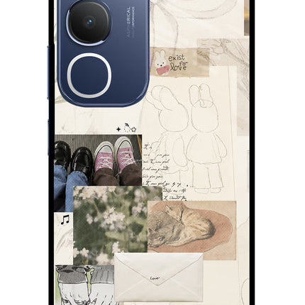 Soft Aesthetic Vivo Y29 5G Glass Case