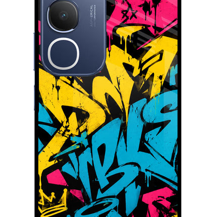 Graffiti Vibe Vivo Y29 5G Glass Case