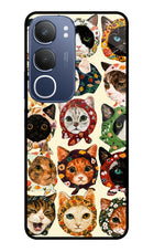 Cool Cat Vivo Y29 5G Glass Case