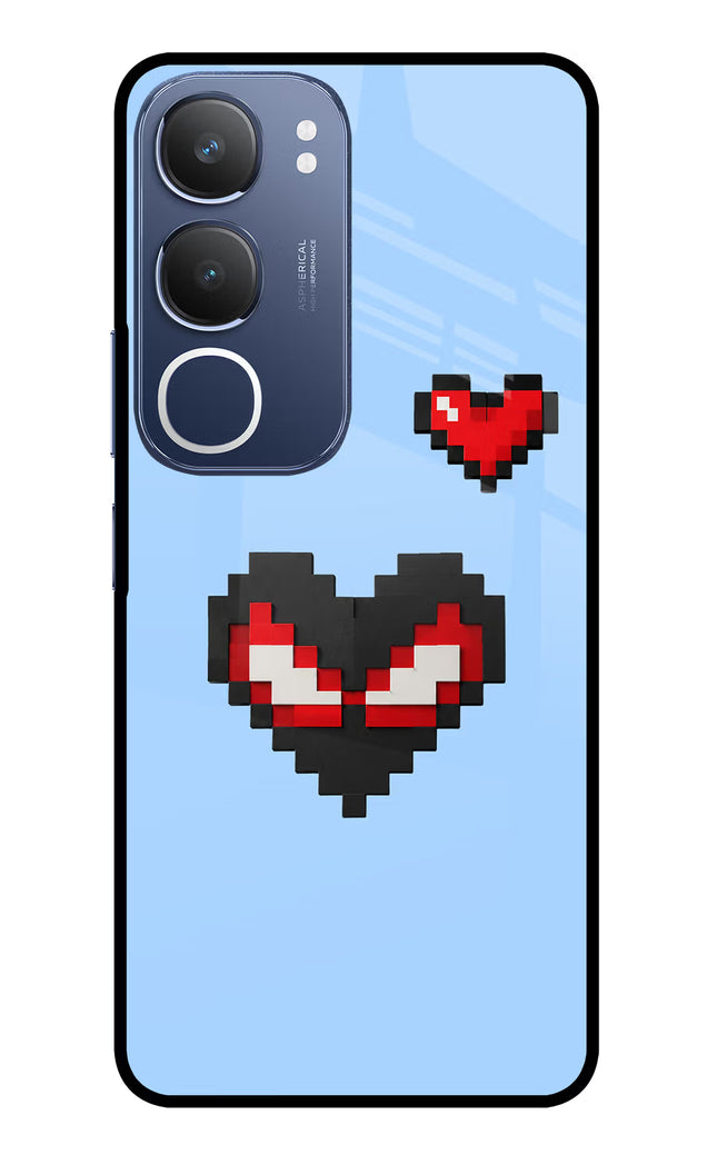 Peter Heart Vivo Y29 5G Glass Case