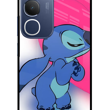 Stitch Hug Vivo Y29 5G Glass Case