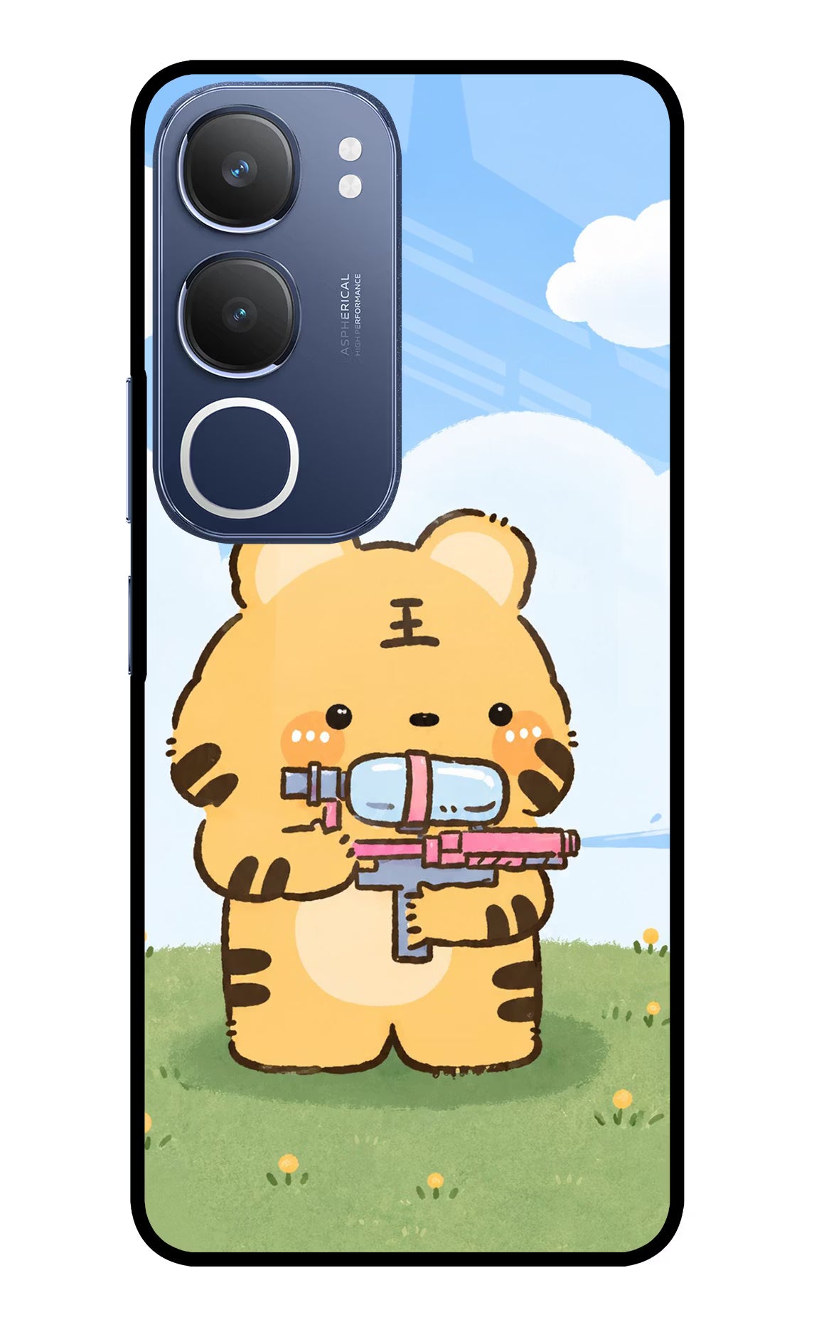 Tiger Treat Vivo Y29 5G Glass Case