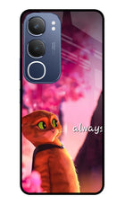 Always Cat Vivo Y29 5G Glass Case