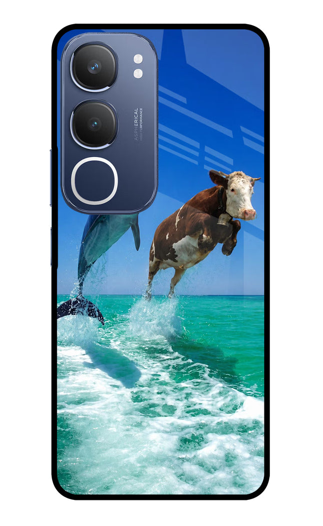 Dolphin vs Cow Vivo Y29 5G Glass Case