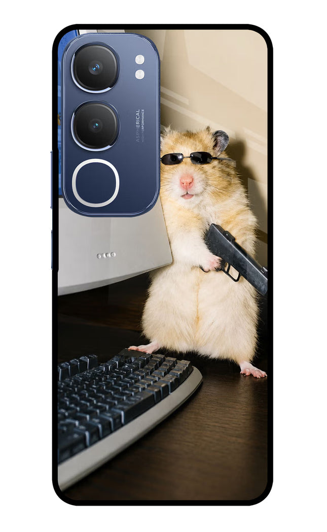 Hacker Hamster Vivo Y29 5G Glass Case