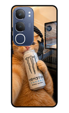 Gamer Cat Energy Vivo Y29 5G Glass Case