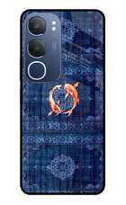 Koi Blue Vivo Y29 5G Glass Case