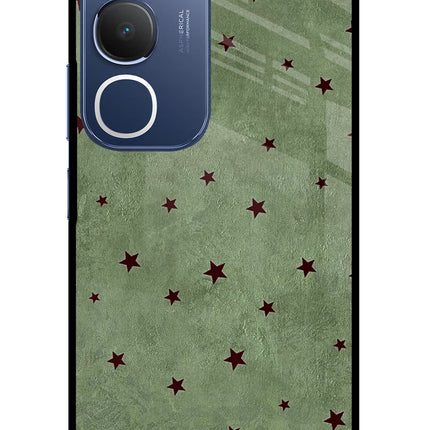 Green Stars Vivo Y29 5G Glass Case
