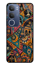 Folk Print Vivo Y29 5G Glass Case