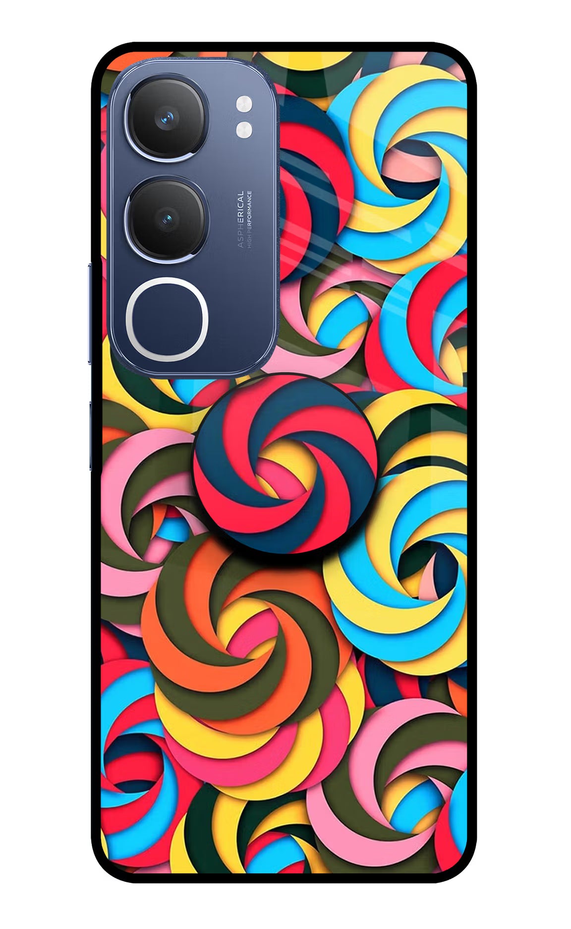 Spiral Pattern Vivo Y29 5G Pop Case by Casekaro