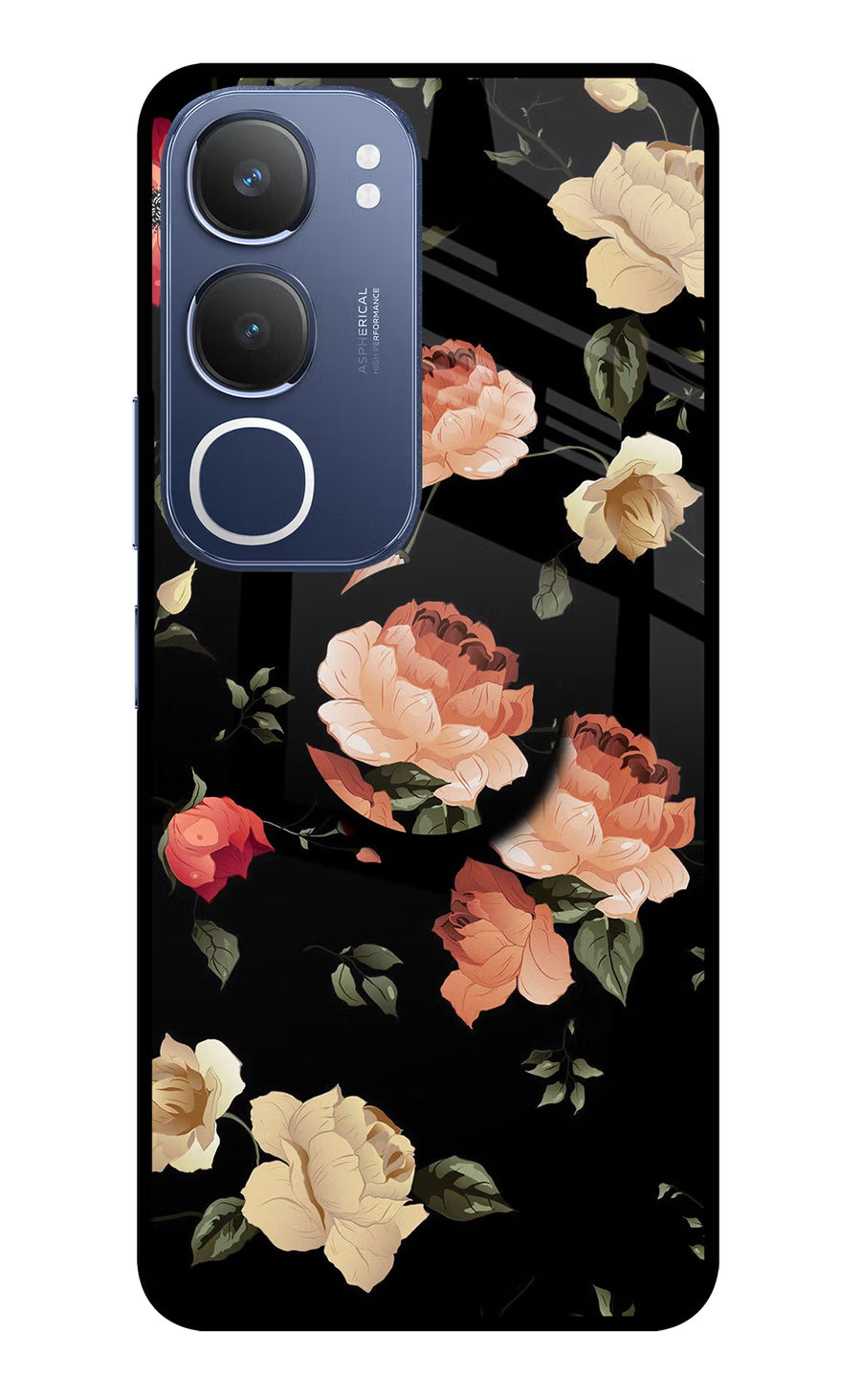 Flowers Vivo Y29 5G Pop Case, Glass case