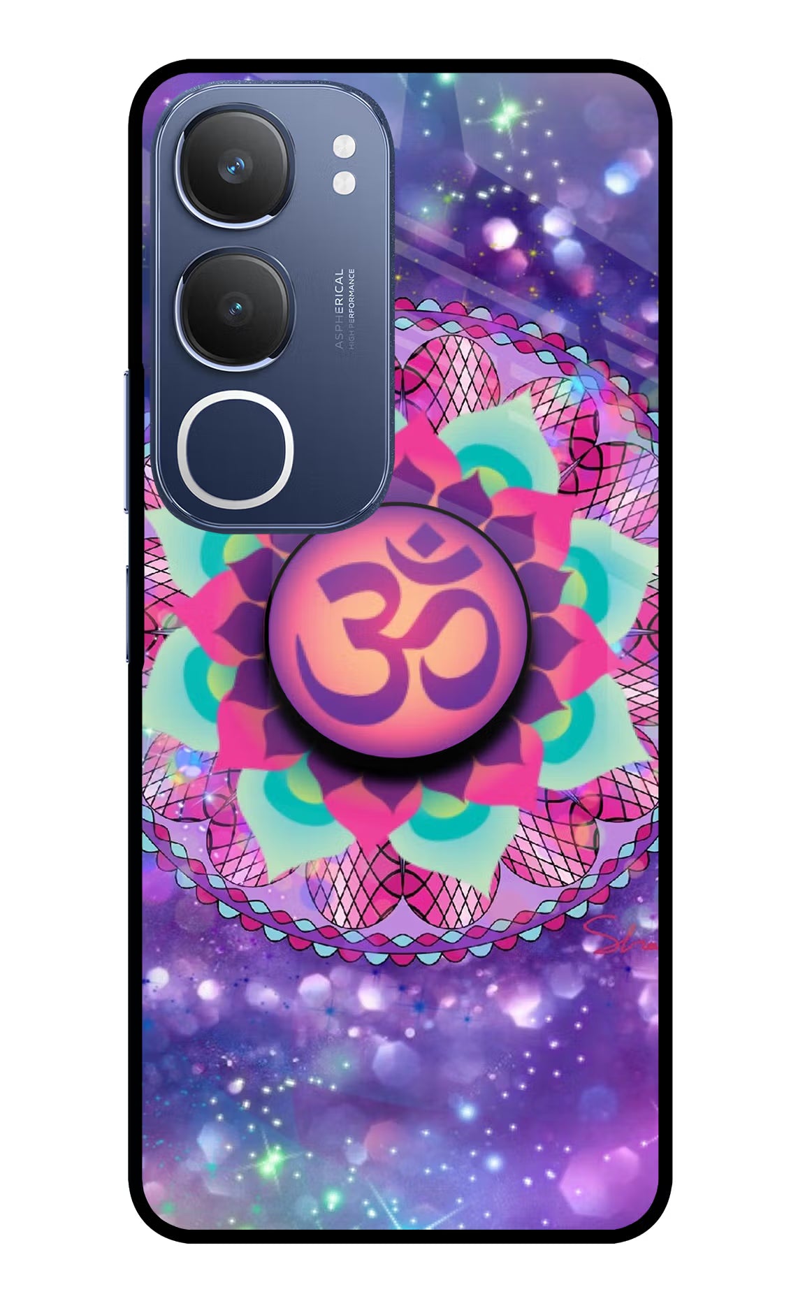 Om Purple Vivo Y29 5G Pop Case by Casekaro