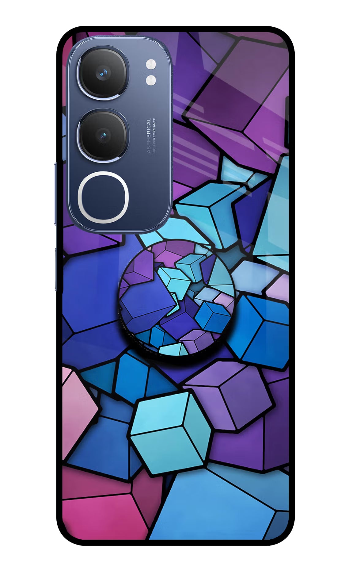 Cubic Abstract Vivo Y29 5G Pop Case by Casekaro
