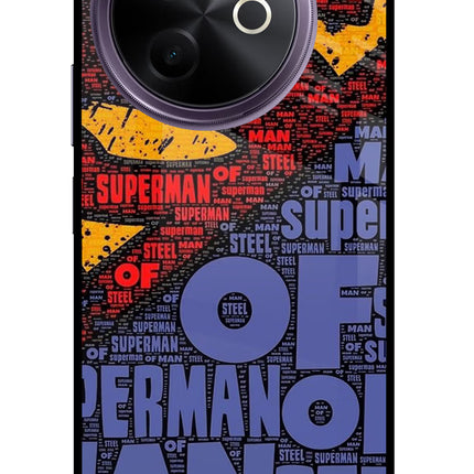 Superman Vivo Y39 5G Glass Case Back Cover by Casekaro