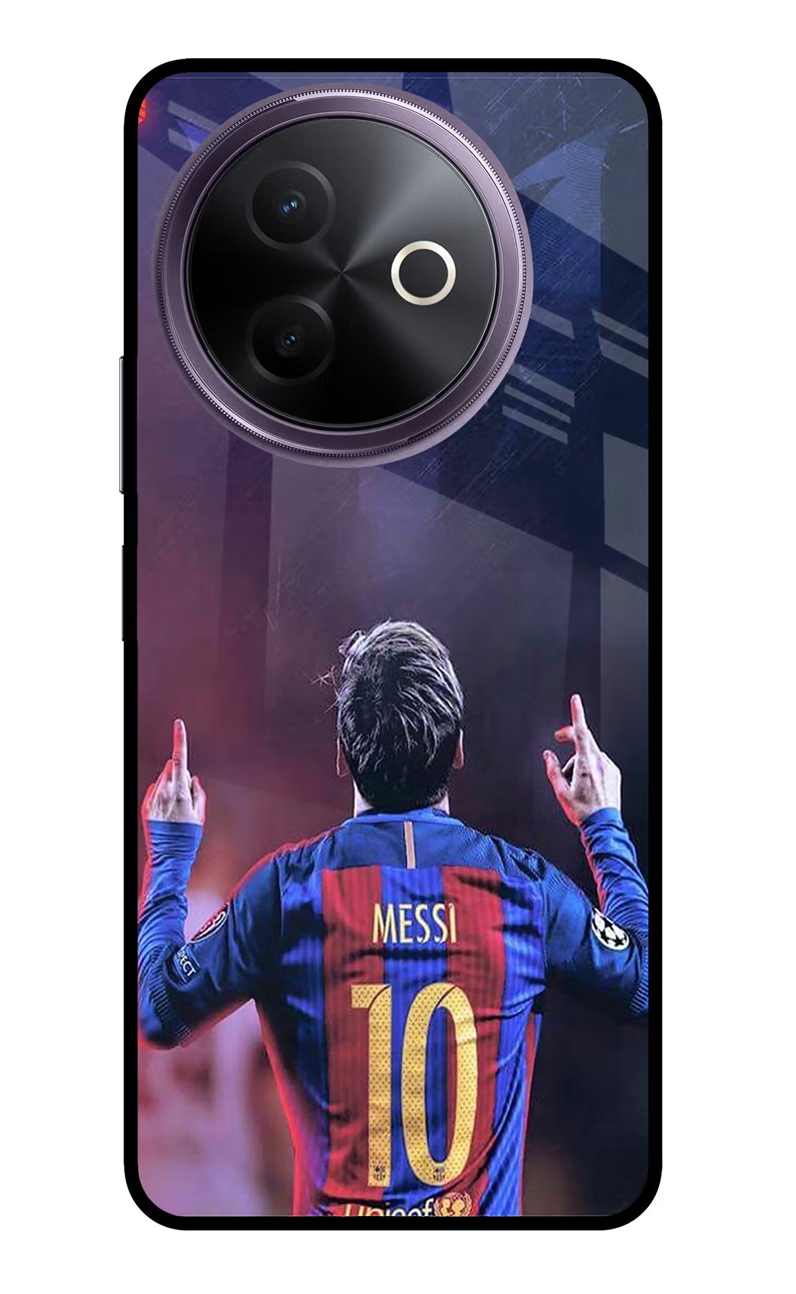 Messi Vivo Y39 5G Glass Case Back Cover by Casekaro