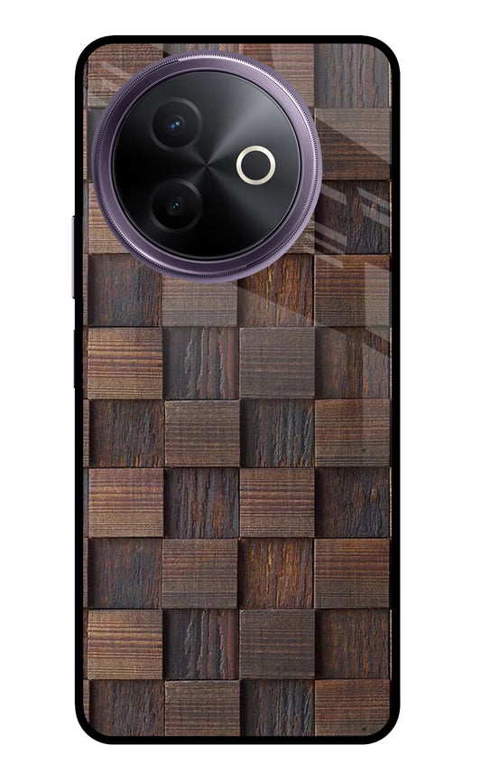 Wooden Cube Design Vivo Y39 5G Glass Case
