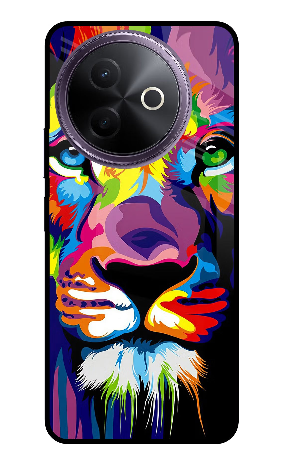 Lion Vivo Y39 5G Glass Case Back Cover by Casekaro
