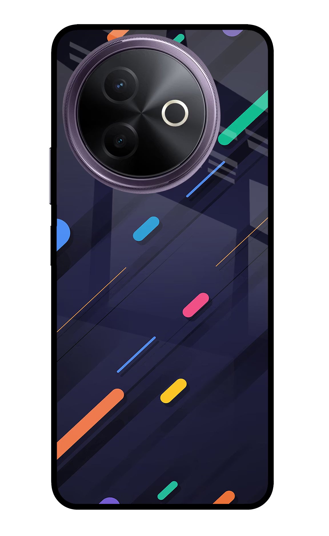 Abstract Design Vivo Y39 5G Glass Case Back Cover by Casekaro