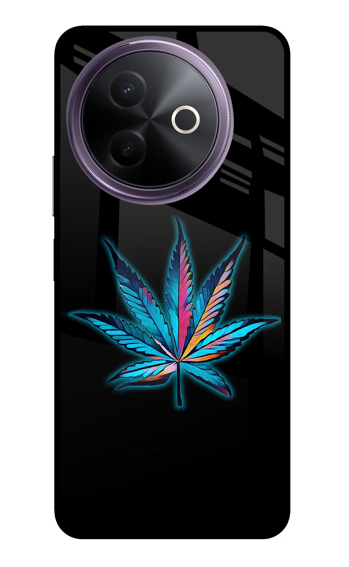 Weed Vivo Y39 5G Glass Case Back Cover by Casekaro