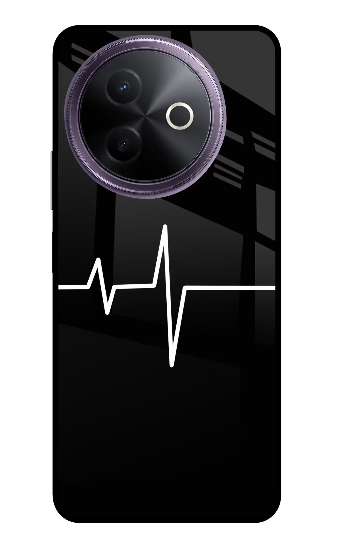 Heart Beats Vivo Y39 5G Glass Case Back Cover by Casekaro