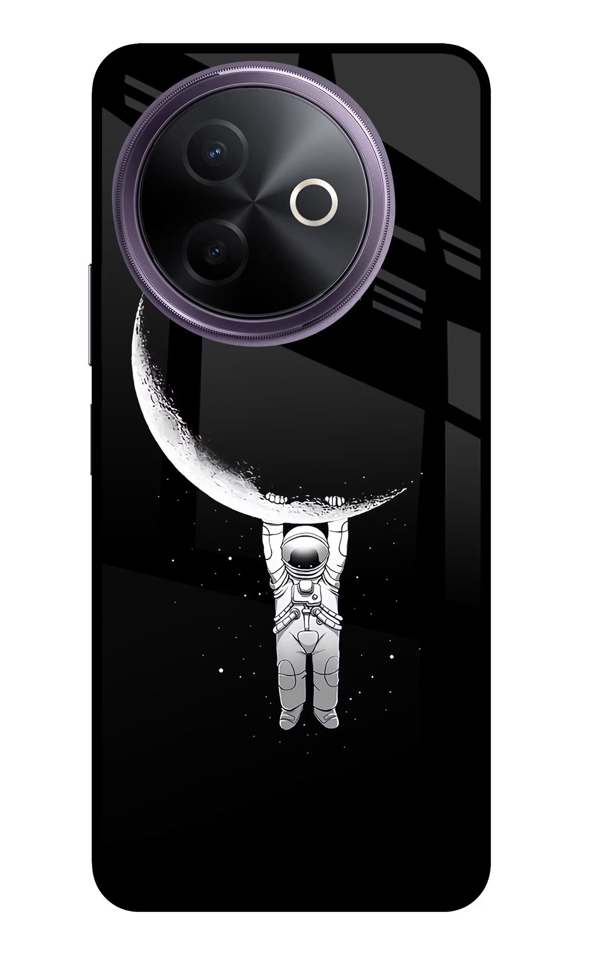 Moon Space Vivo Y39 5G Glass Case Back Cover by Casekaro