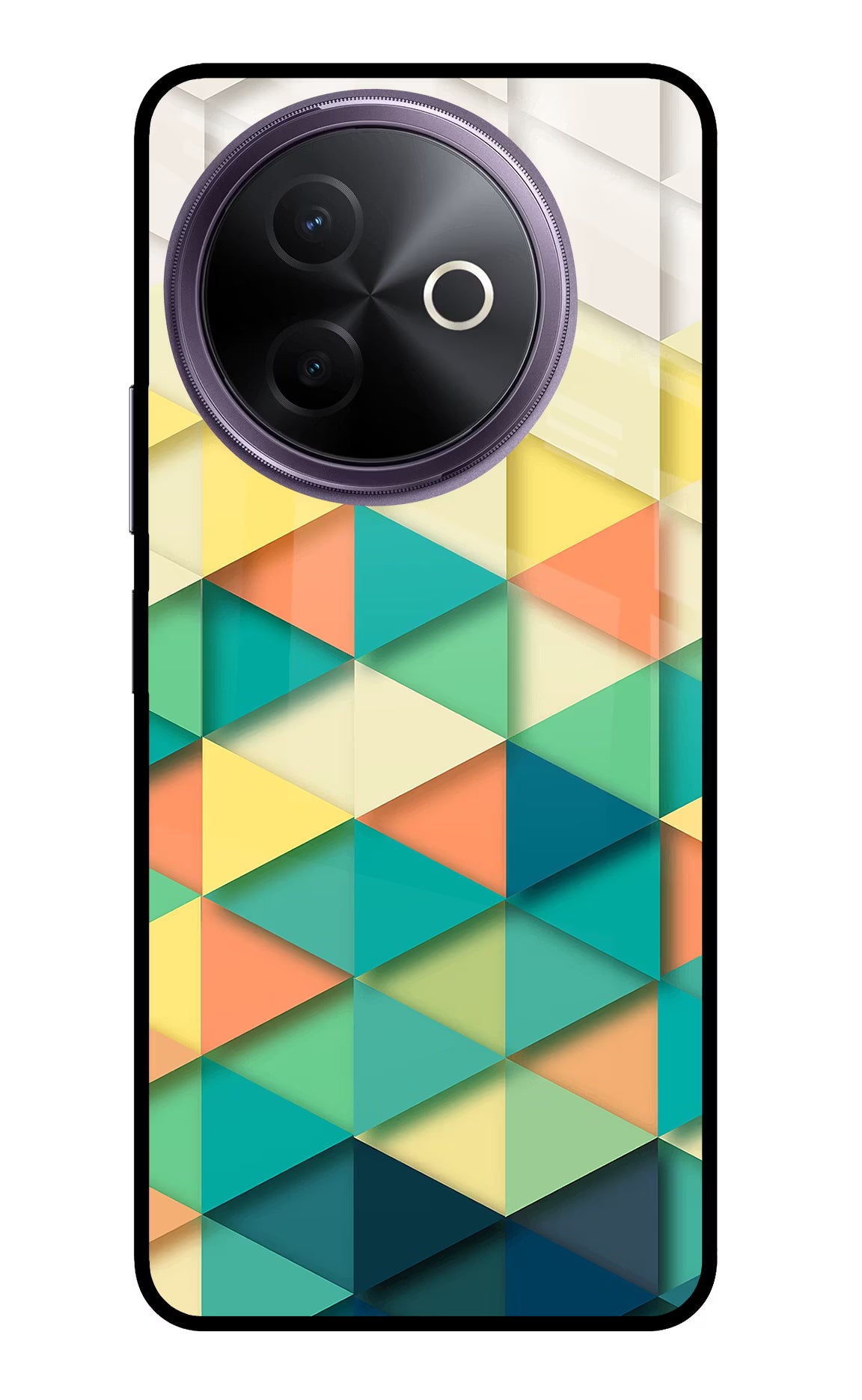 Abstract Vivo Y39 5G Glass Case Back Cover by Casekaro