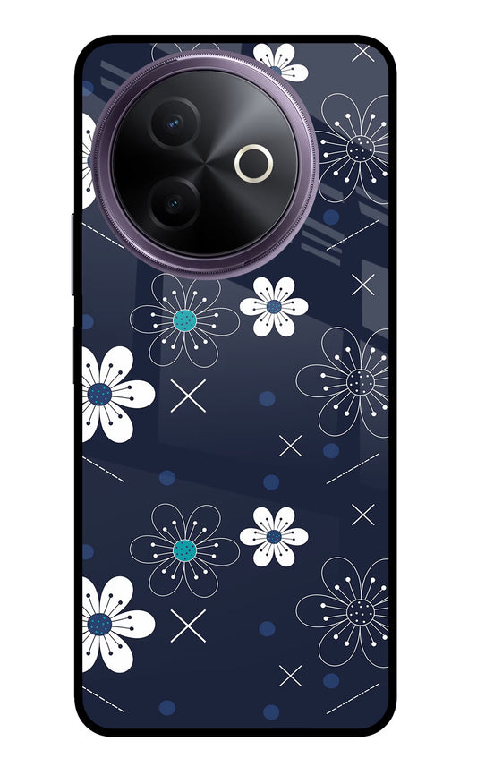 Flowers Vivo Y39 5G Glass Case