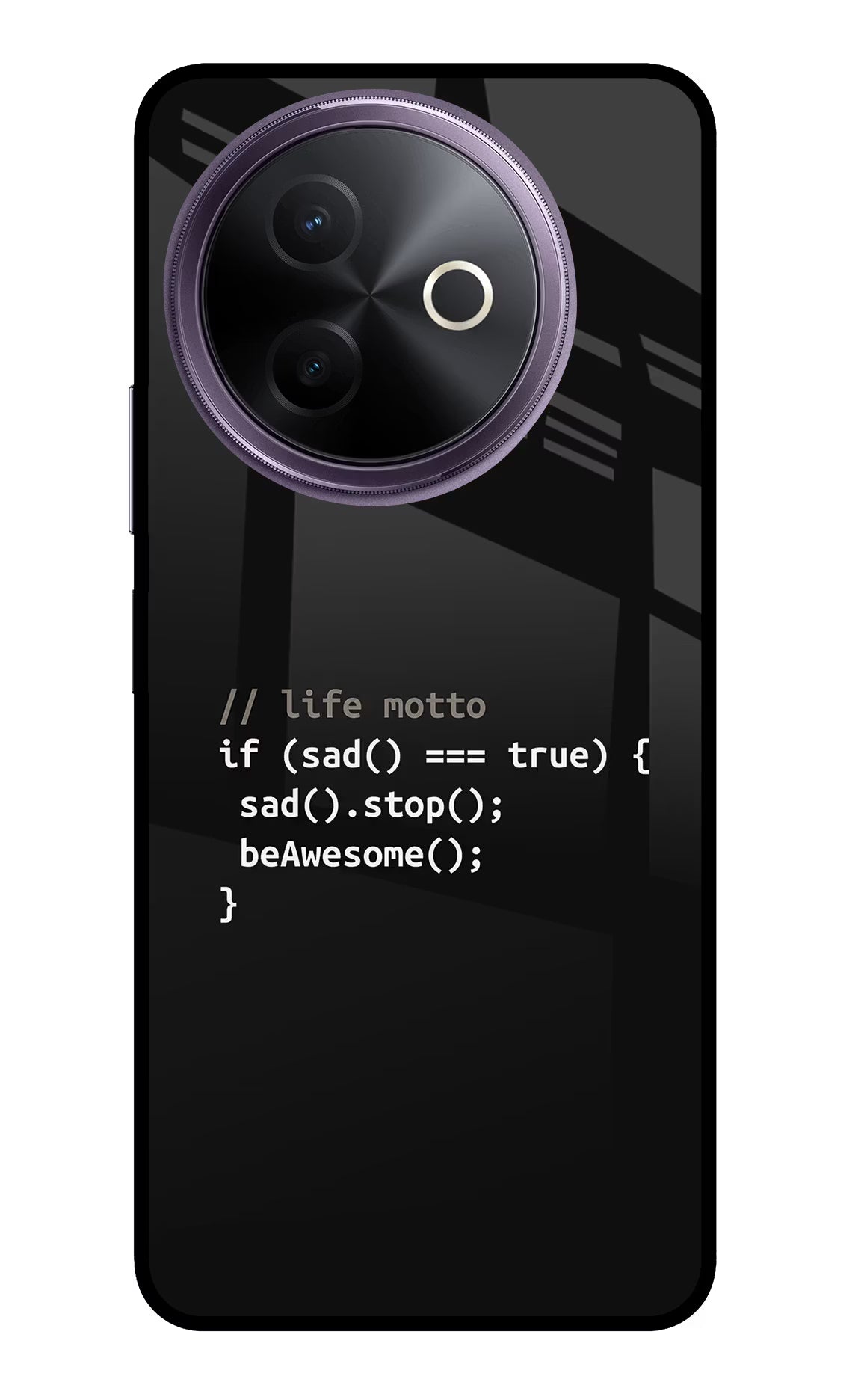 Life Motto Code Vivo Y39 5G Glass Case