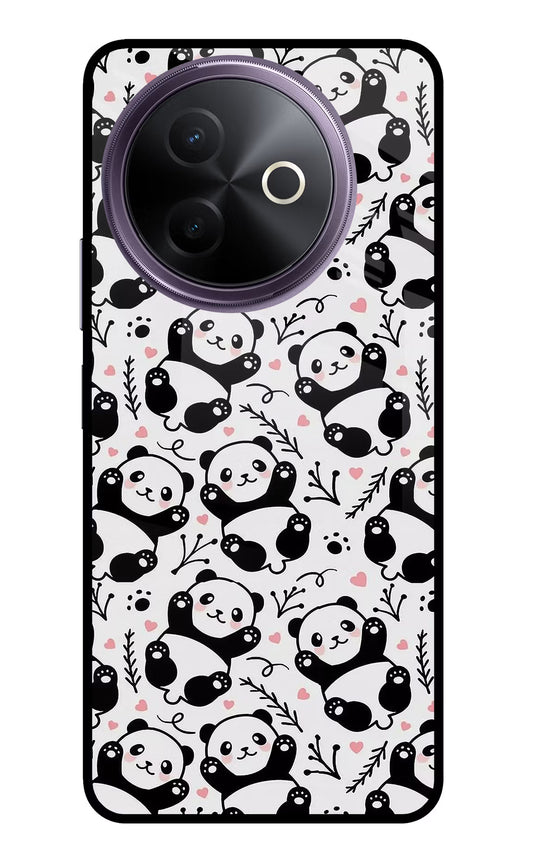 Cute Panda Vivo Y39 5G Glass Case