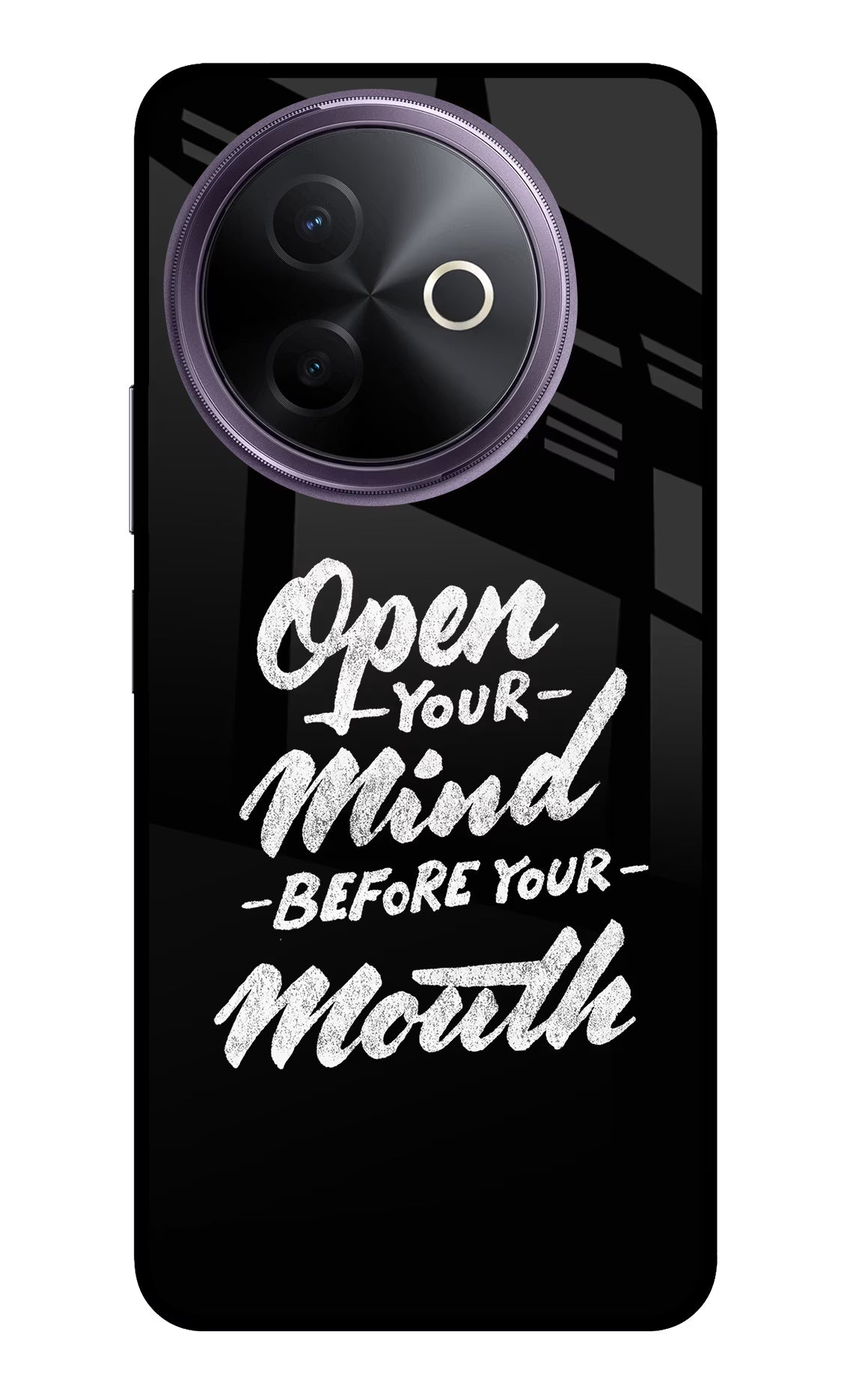 Open Your Mind Before Your Mouth Vivo Y39 5G Glass Case