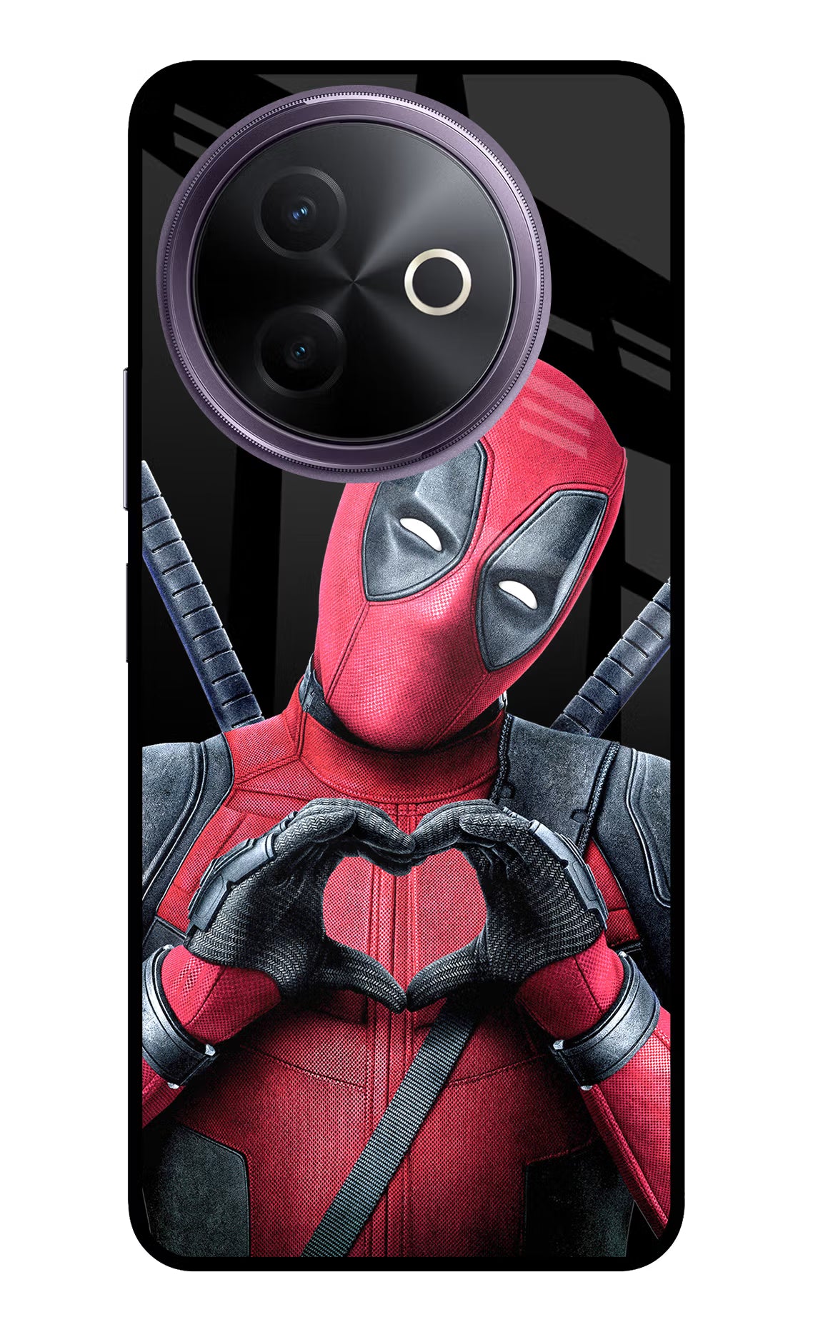 Deadpool Vivo Y39 5G Glass Case Back Cover by Casekaro