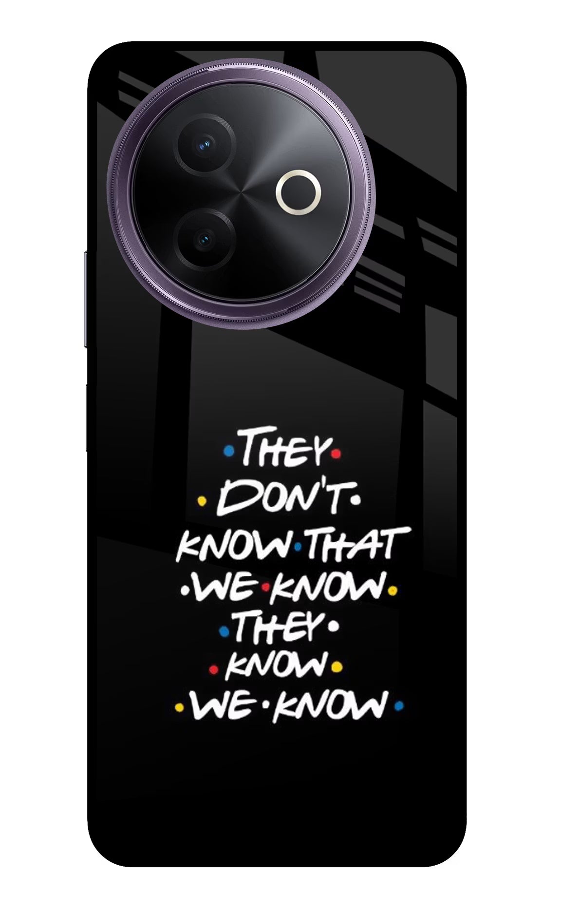 FRIENDS Dialogue Vivo Y39 5G Glass Case Back Cover by Casekaro