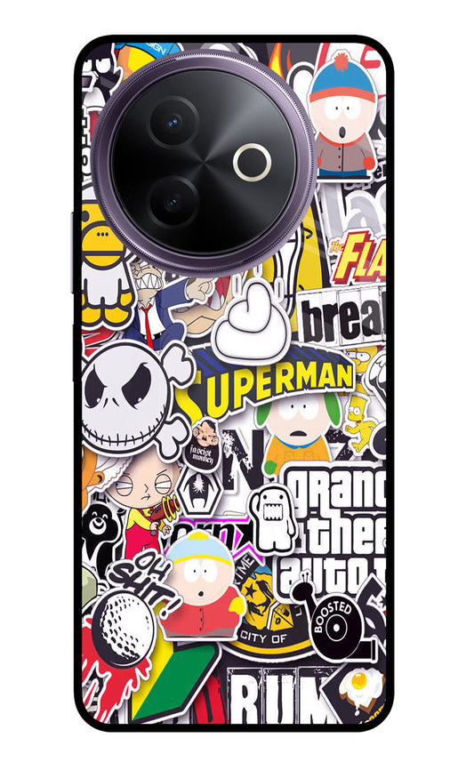 Sticker Bomb Vivo Y39 5G Glass Case