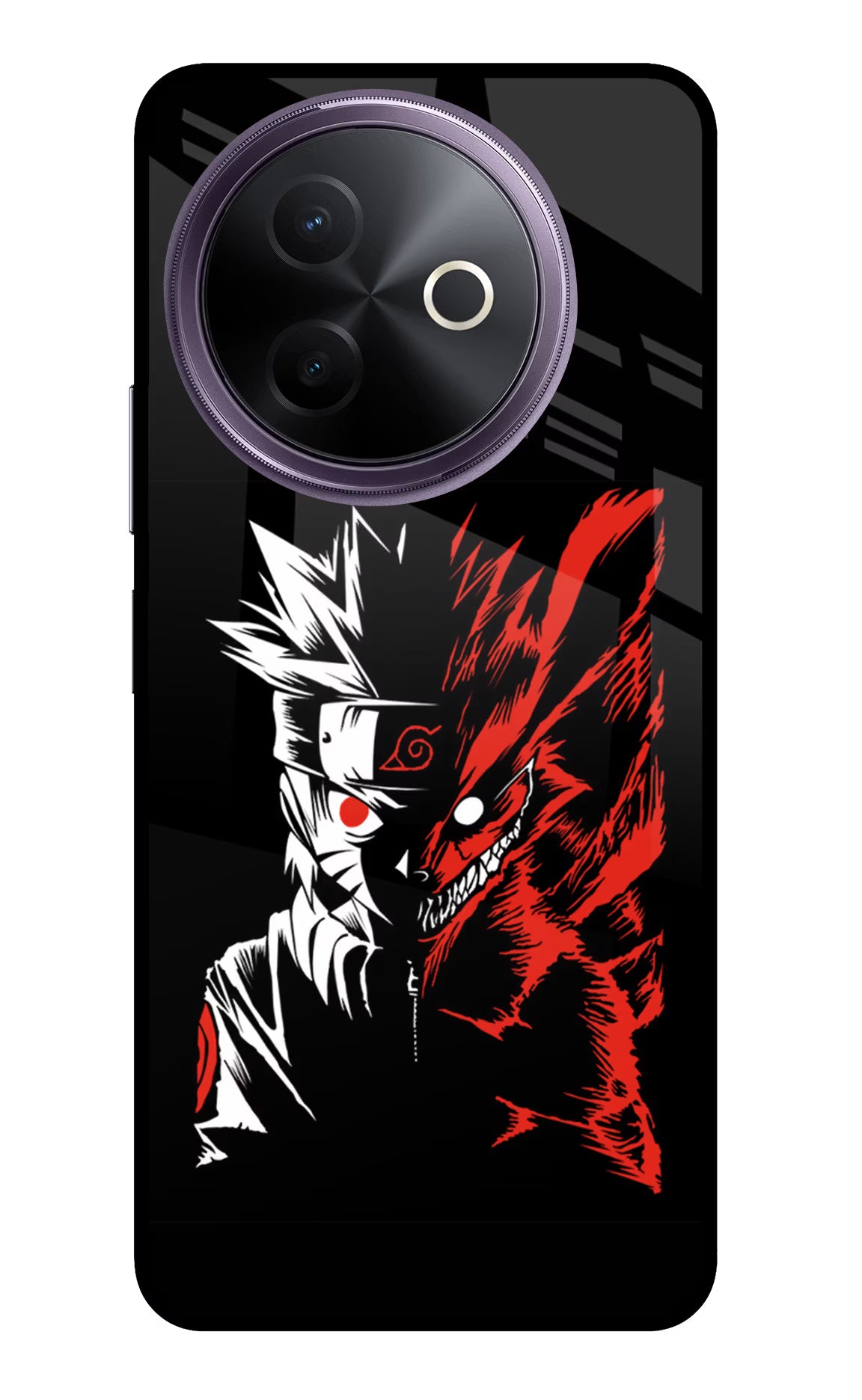 Naruto Two Face Vivo Y39 5G Glass Case Back Cover by Casekaro