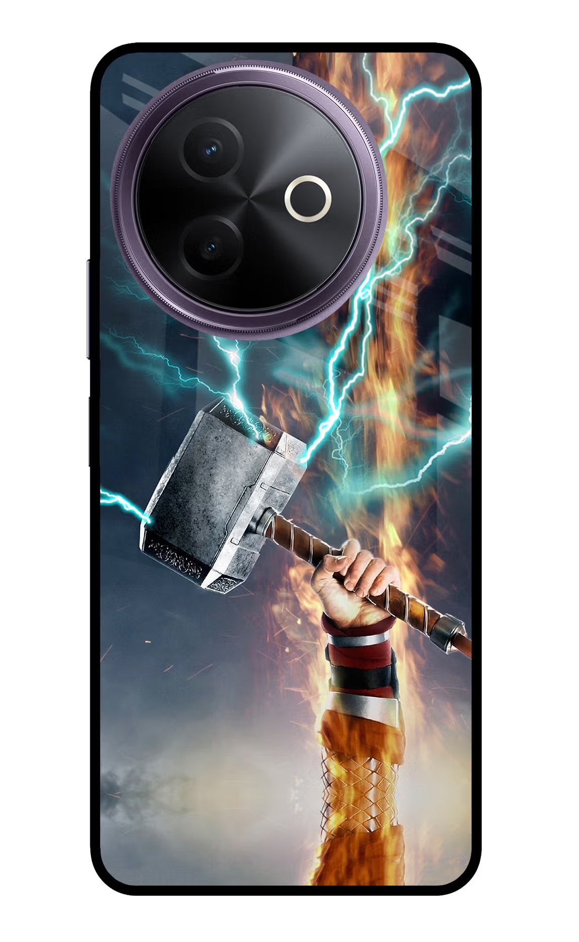 Thor Hammer Mjolnir Vivo Y39 5G Glass Case